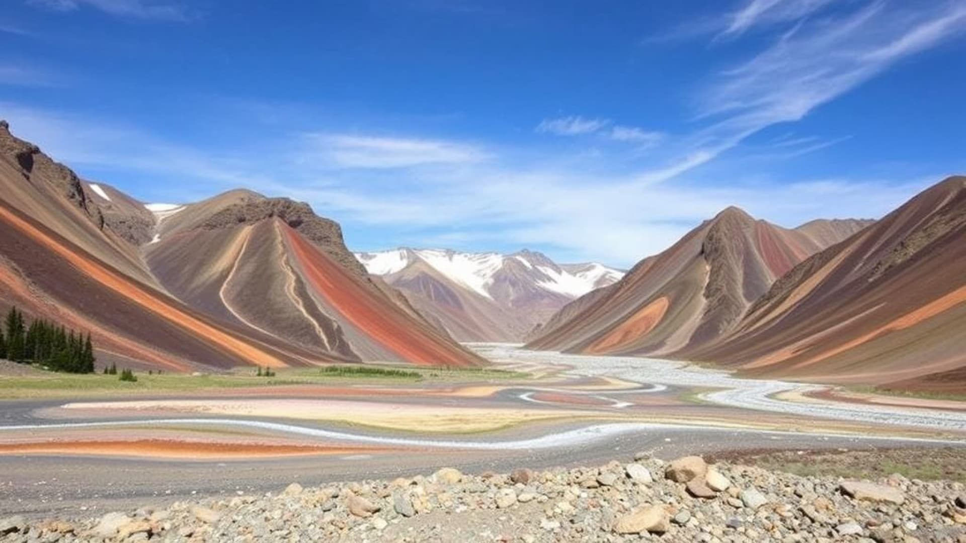 paysages de volcans actifs avec lave en fusion