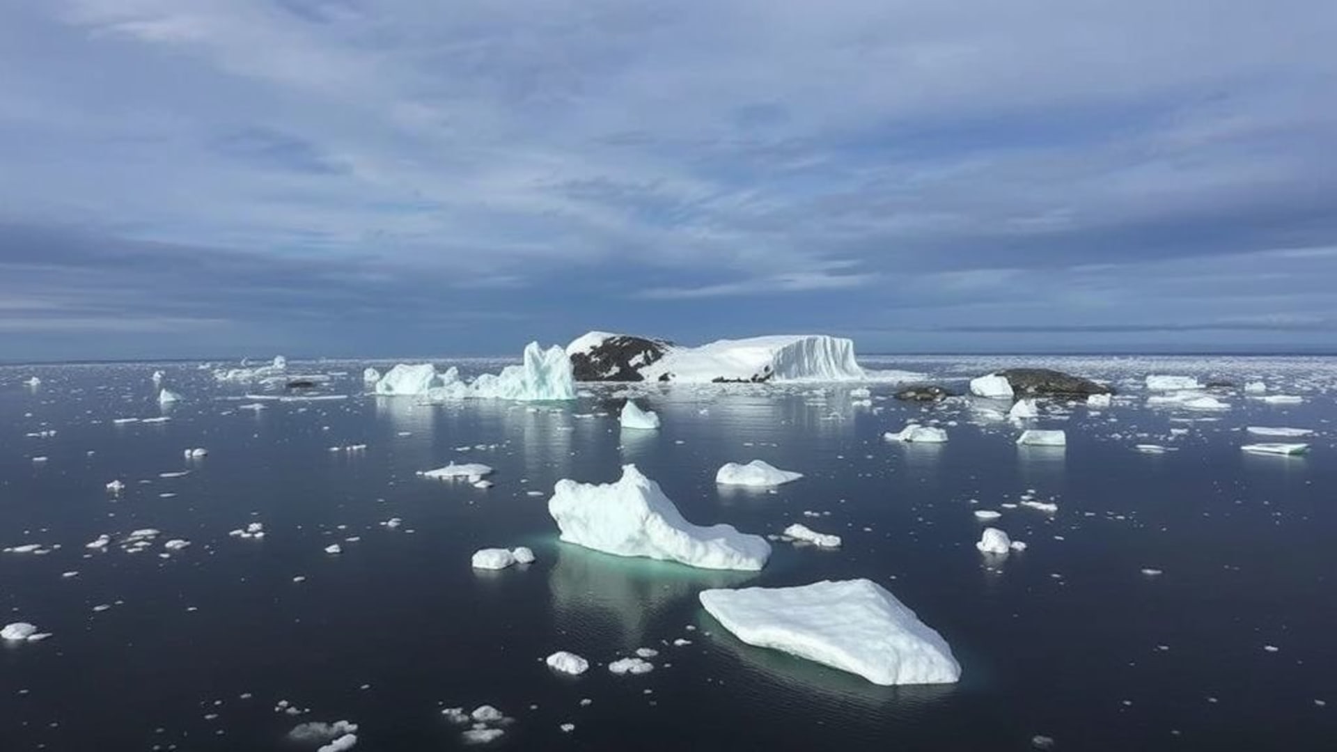 aurores australes sur une côte isolée avec icebergs flottants