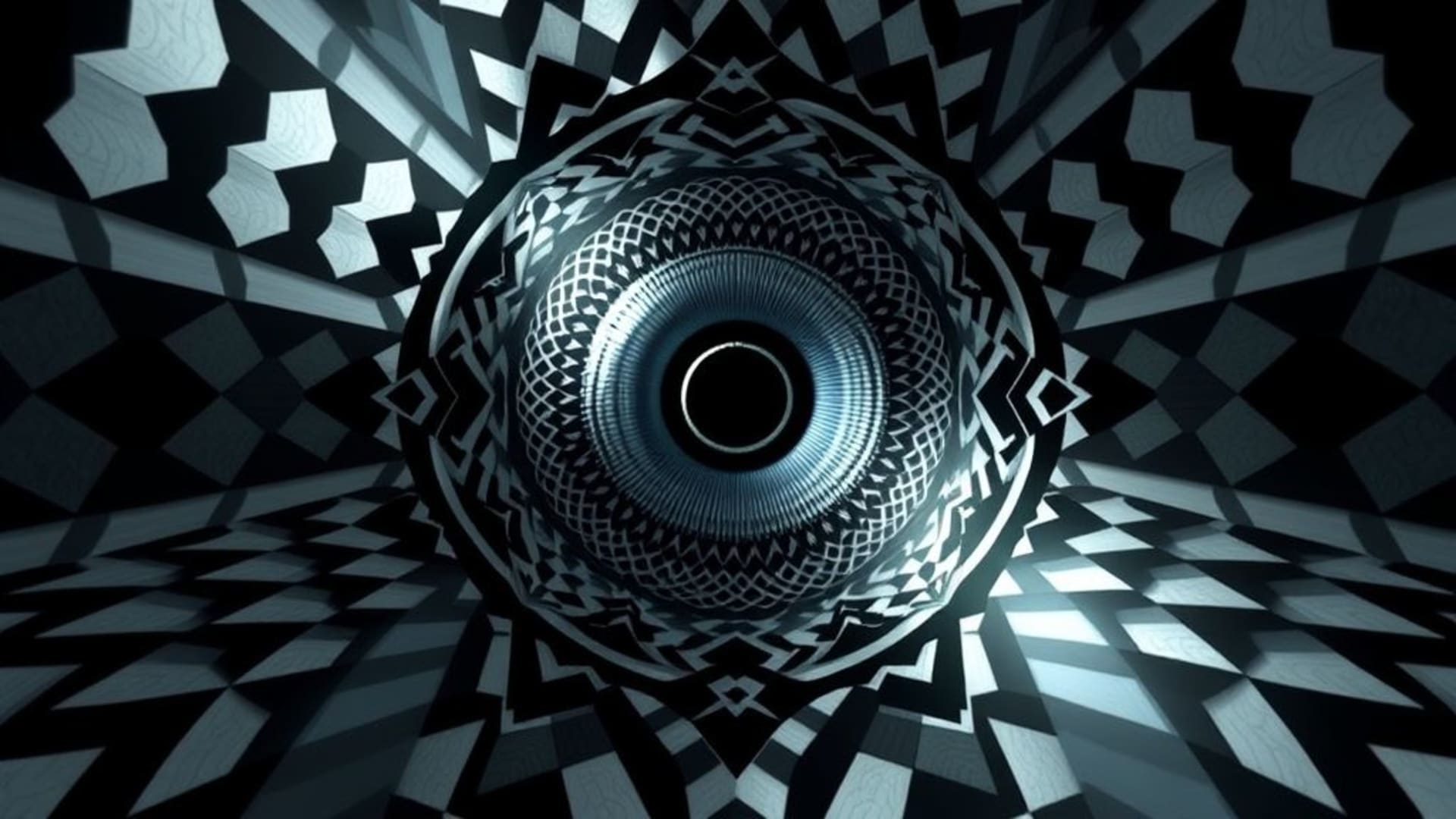 Illusions optiques et motifs géométriques hypnotiques