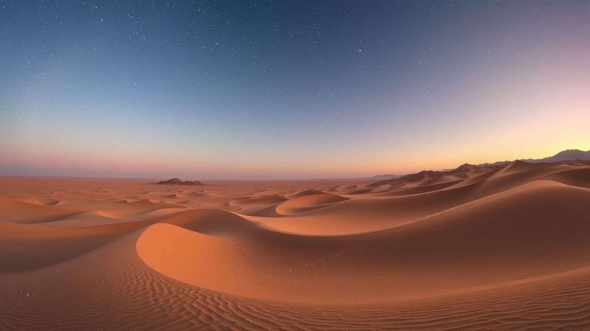 panoramas désertiques avec dunes dorées et ciel lumineux