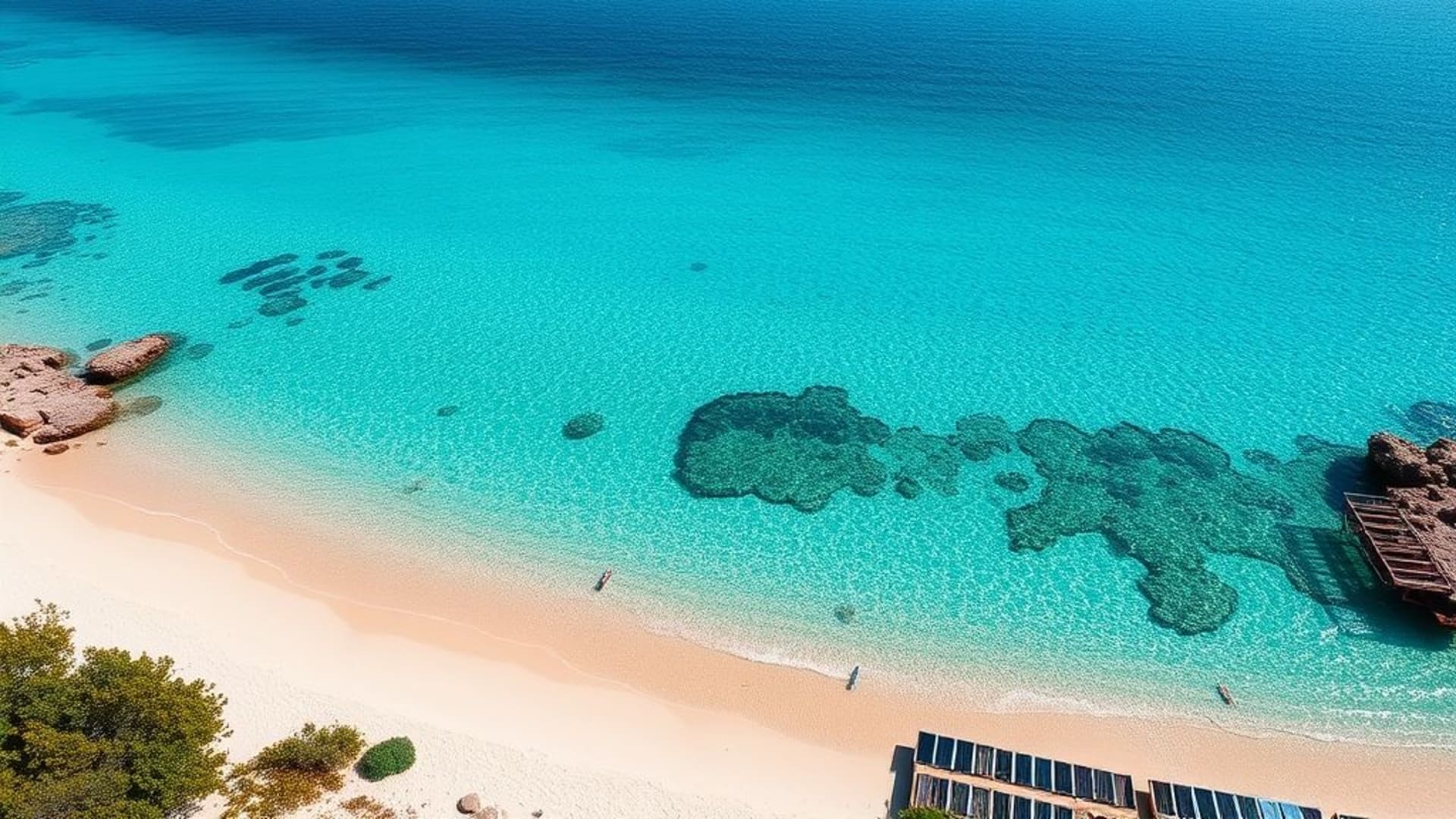 plages paradisiaques avec sable blanc et eaux turquoise cristallines