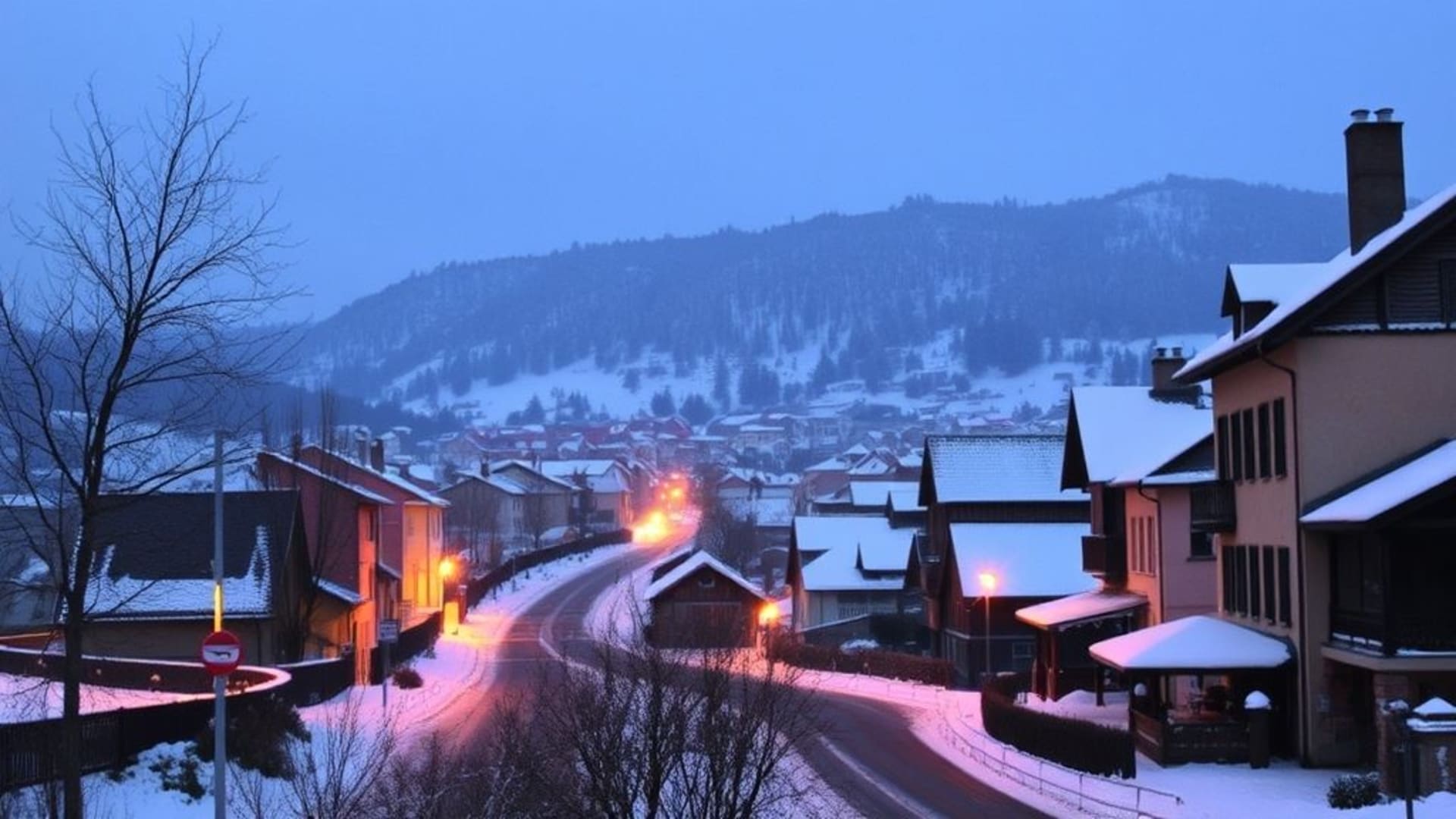 villes abandonnées sous la neige
