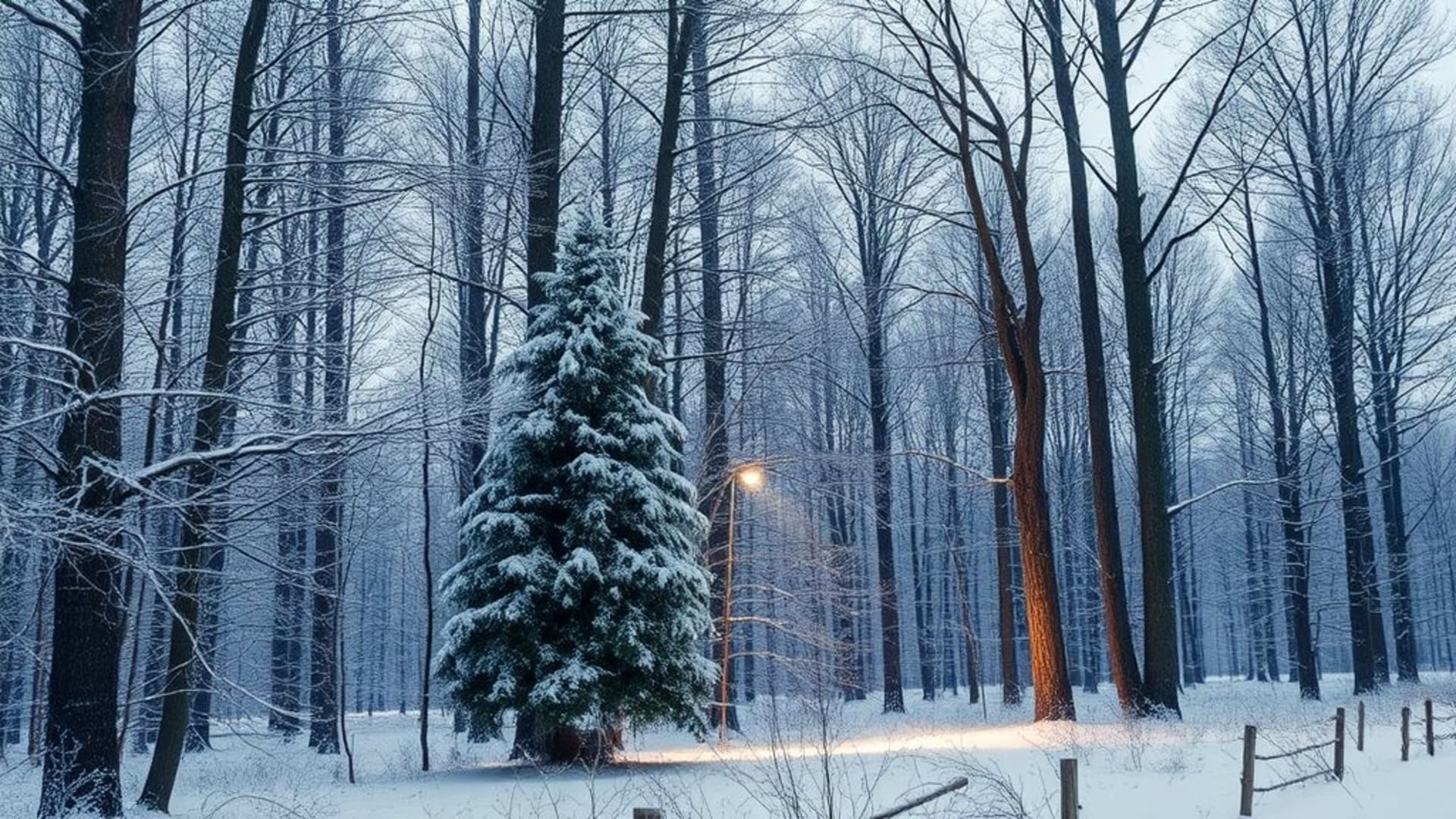 forêts de sapins enneigés en hiver